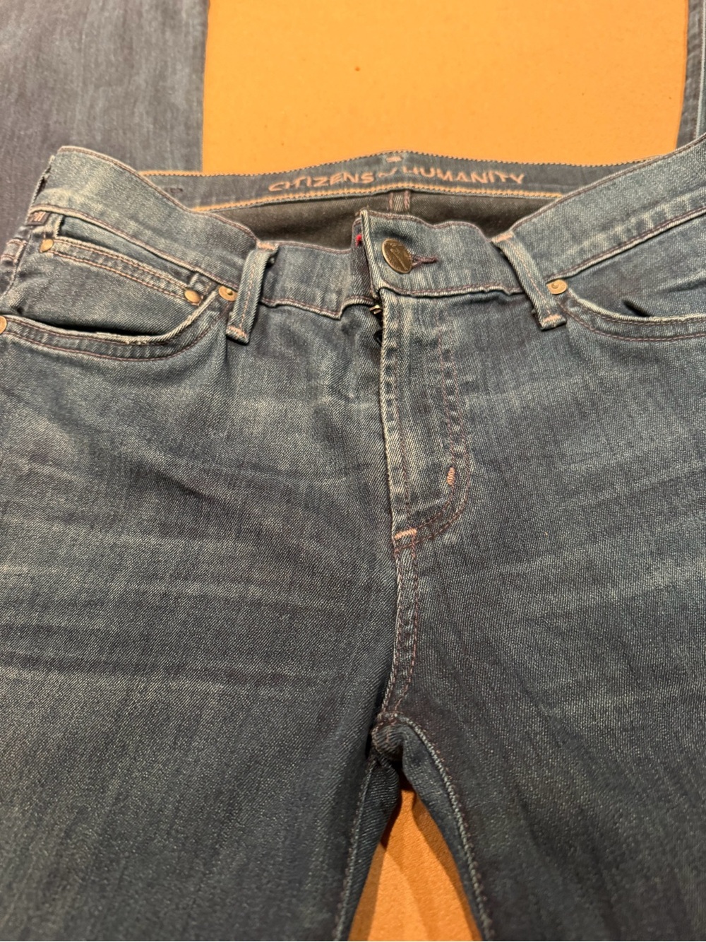 Citizens Of Humanity Women's Blue straight boot cut Jeans - Picture 3 of 7
